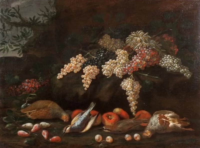 Natura morta con uva